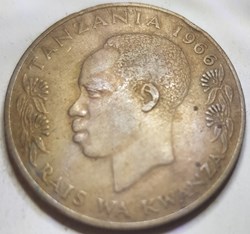1 shillingi Tanzanie 1966