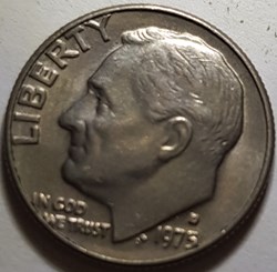 10 cents "Roosevelt Dime" USA 1965 1967 1969 1970 1975