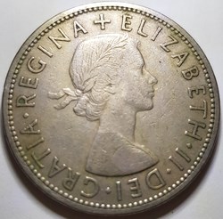 ½ couronne Elizabeth II 1957 1963 Royaume-Uni