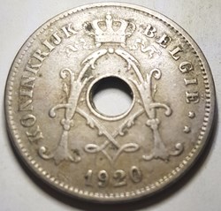 10 centimes - Albert Ier Belgique 1920 néerlandais