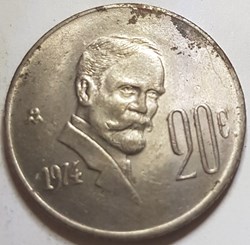 20 centavos Madero 1974 Mexique