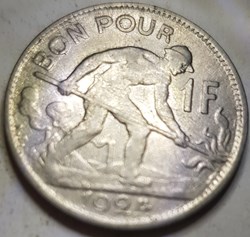 1 franc - Charlotte Luxembiurg 1924