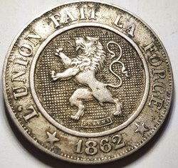 10 centimes - Léopold Ier Belgique 1862