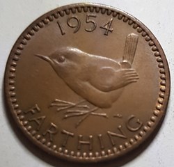 1 farthing Elizabeth II Royaume-Uni 1954