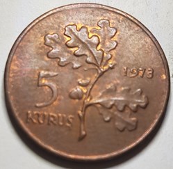 5 kuruş Turquie 1973
