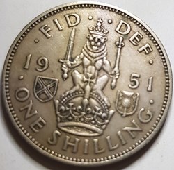 1 shilling George VI Royaume-Uni 1951