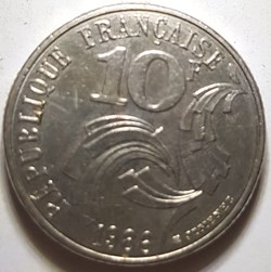 10 francs Jimenez France 1986