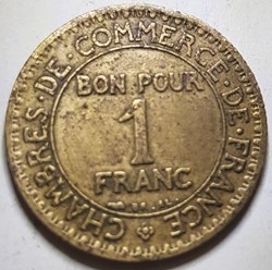 1 franc Chambres de commerce France 1924