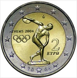 2 Euros Grèce 2004-JO d'été