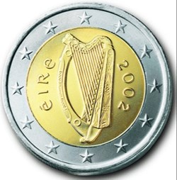 2 Euros Irlande 2002-harpe
