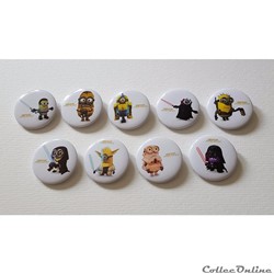 2016 - Star Wars - 9 Badges Minions Star Wars
