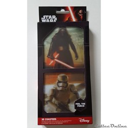 2017 - Star Wars - Disney - 8 Dessous de verre lenticulaires 3D