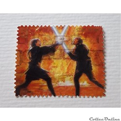 2007 - UNITED STATES STAMPS STAR WARS - FIGHTING SWORDS (USED)