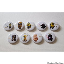 2016 - Star Wars - 9 Badges Minions Star Wars