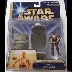 2003 - A new Hope - Hasbro - C-3PO with escape Pod ( Tatooine Escape)