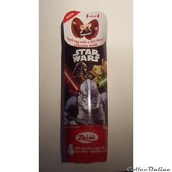 2017 - Star Wars - 4 Milk Chocolate eggs with a star wars collection inside