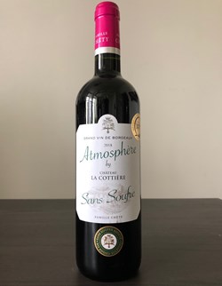 Grand vin de Bordeaux. Château la Cottière, Atmosphère, 2018.