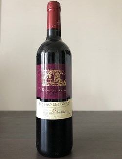 Grand vin de Graves. Maison Johanès Boubée. Pessac-Léognan. Réserve 2019.