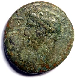 Monnaie de Corinthe sous Tibère 32-33.