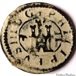 Philippe III d'Espagne 1598-1621/Ségovie 1605/2 maravedis