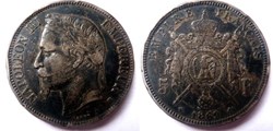 5 francs Napoléon III 1869