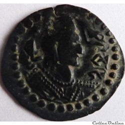 Drachme de bronze des Huns