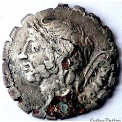 Gens Memmia -106/Denier serratus fourré/Saturne