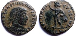 RIC 5 var/Constantin 1er 317/Aquilée/SOLI INVICTO COMITI
