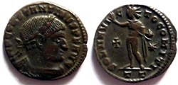 RIC 45/Constantin 1er 316/Ticinum/SOLI INVICTO COMITI