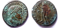 RIC 68/Constantin 1er 317-318/Ticinum/SOLI INVICTO COMITI