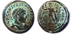 RIC 49/Constantin 1er 316/Rome/SOLI INVICT COM DN