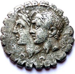 Gens Sulpicia -106/Denier Serratus/Rome/Les Pénates