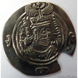 Drachme Sassanide de Khosroes II 625