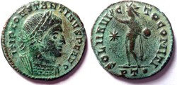 RIC 16/Constantin 1er 314/Ticinum/SOLI INVICTO COMITI