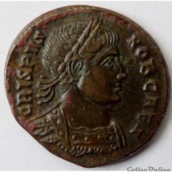 Crispus 322-325/Ticinum/DOMINOR • NOSTROR • CAESS