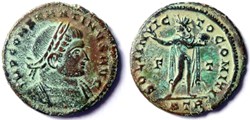 RIC 166/Constantin 1er 317-318/Trèves/SOLI INVICTO COMITI