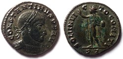 RIC 131a var/Constantin 1er 310-313/Ticinum/SOLI INVICTO COMITI