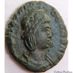 Théodora monnaie posthume 337-340/Trèves/PIETAS ROMANA