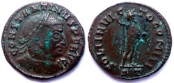 RIC 131a/Constantin 1er 312-313/Ticinum/SOLI INVICTO COMITI