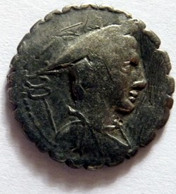 Gens Mamilia -82/Denier serratus/Mercure/Ulysse