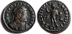 RIC 34/Constantin 1er 315-316/Lyon/SOLI INVICTO COMITI