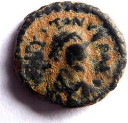 Justin 518-527/Antioche/Tyché et la divinité du fleuve Oronte
