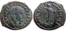RIC 131a/Constantin 1er 312-313/Ticinum/SOLI INVICTO COMITI