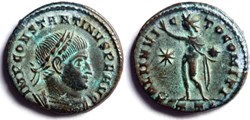 RIC 16/Constantin 1er 314/Ticinum/SOLI INVICTO COMITI