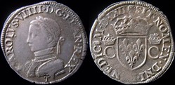 1562 - Teston de Charles IX - atelier de Nantes