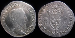 1554 - Teston de Henri II - atelier de Nantes