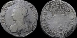 1564 - Teston de Charles IX - atelier de Nantes