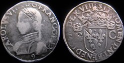 1568 - Teston de Charles IX - atelier de Rennes