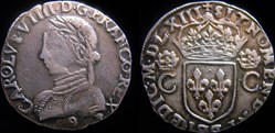 1563 - Teston de Charles IX - atelier de Rennes