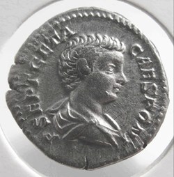 Geta (as Caesar) AR Denarius